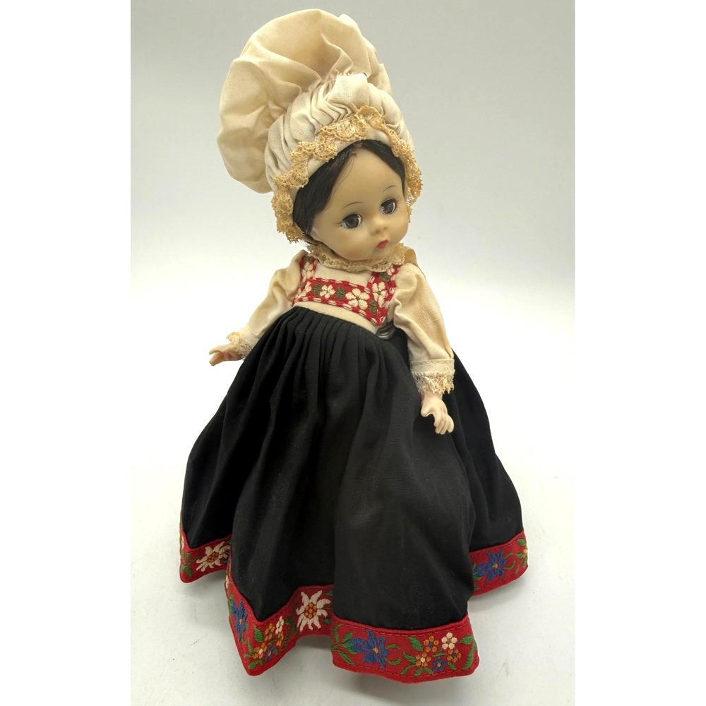 Vintage Madame Alexander Norway Doll 8" Hard Plastic Folk Costume Dress